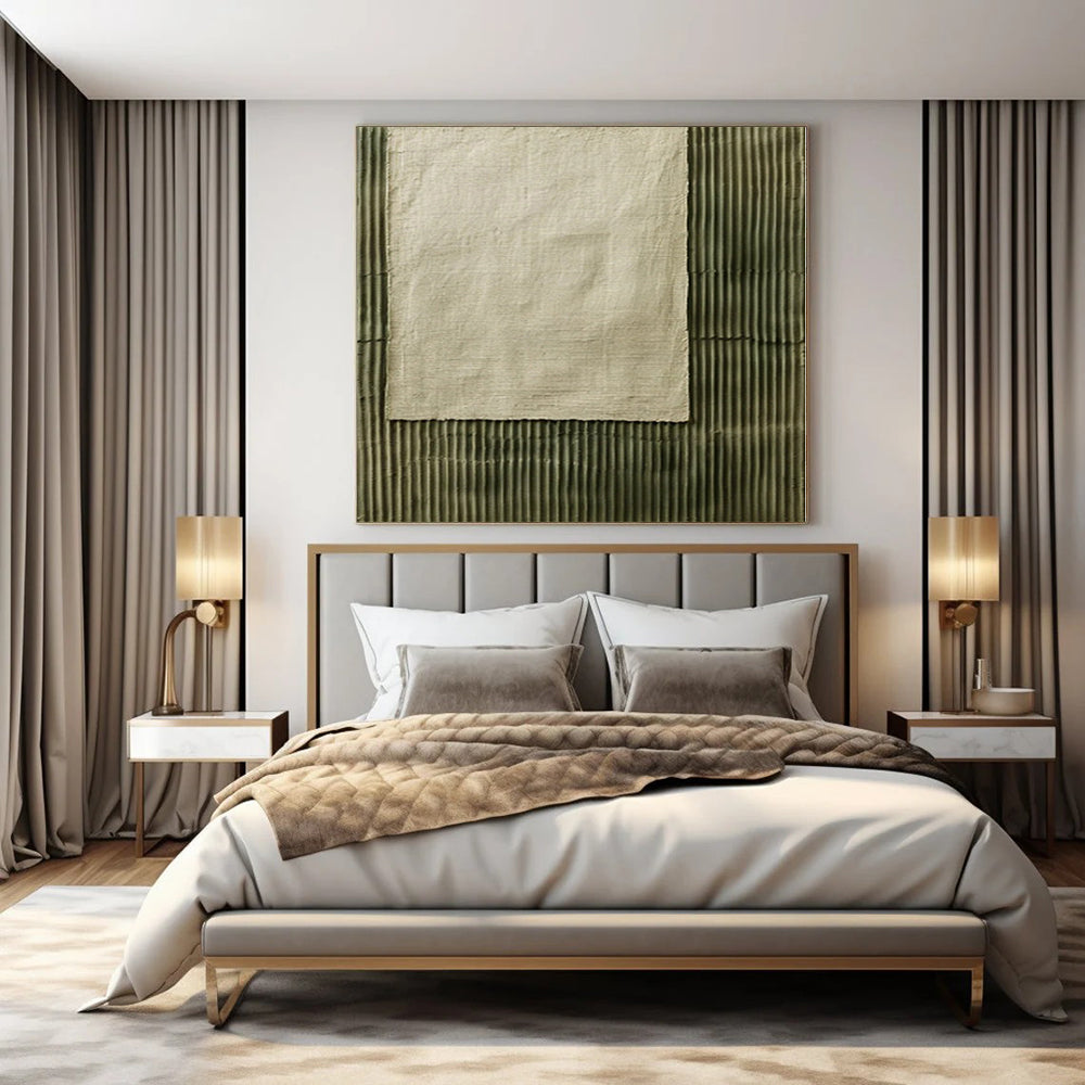Giant Abstract Painting for Dressing Room Vanity Areas - Hand-Painted Acrylic on Canvas