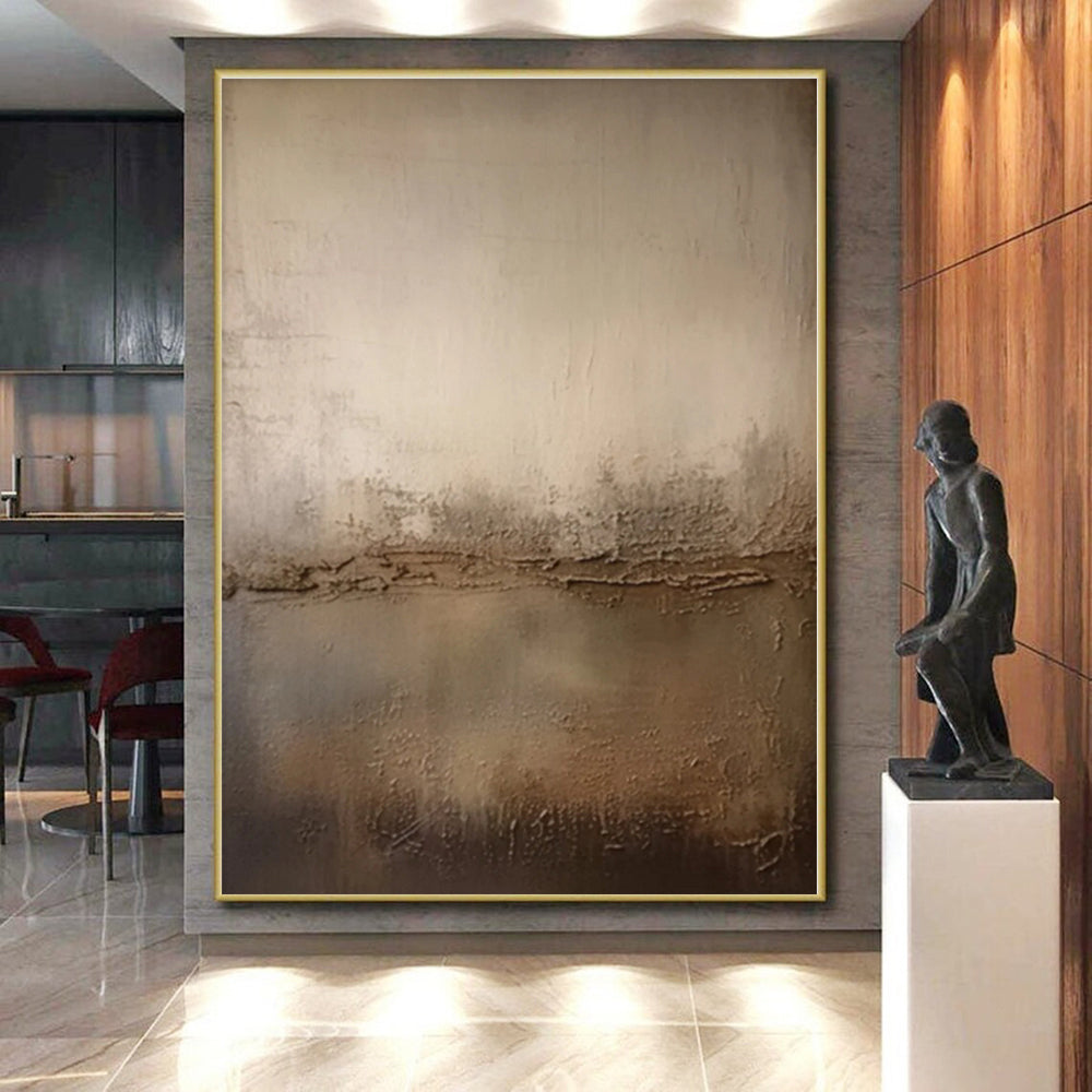 Made-to-Order Oversized Hand-Painted Abstract Art for Living Room Entertainment Wall LargeART0573