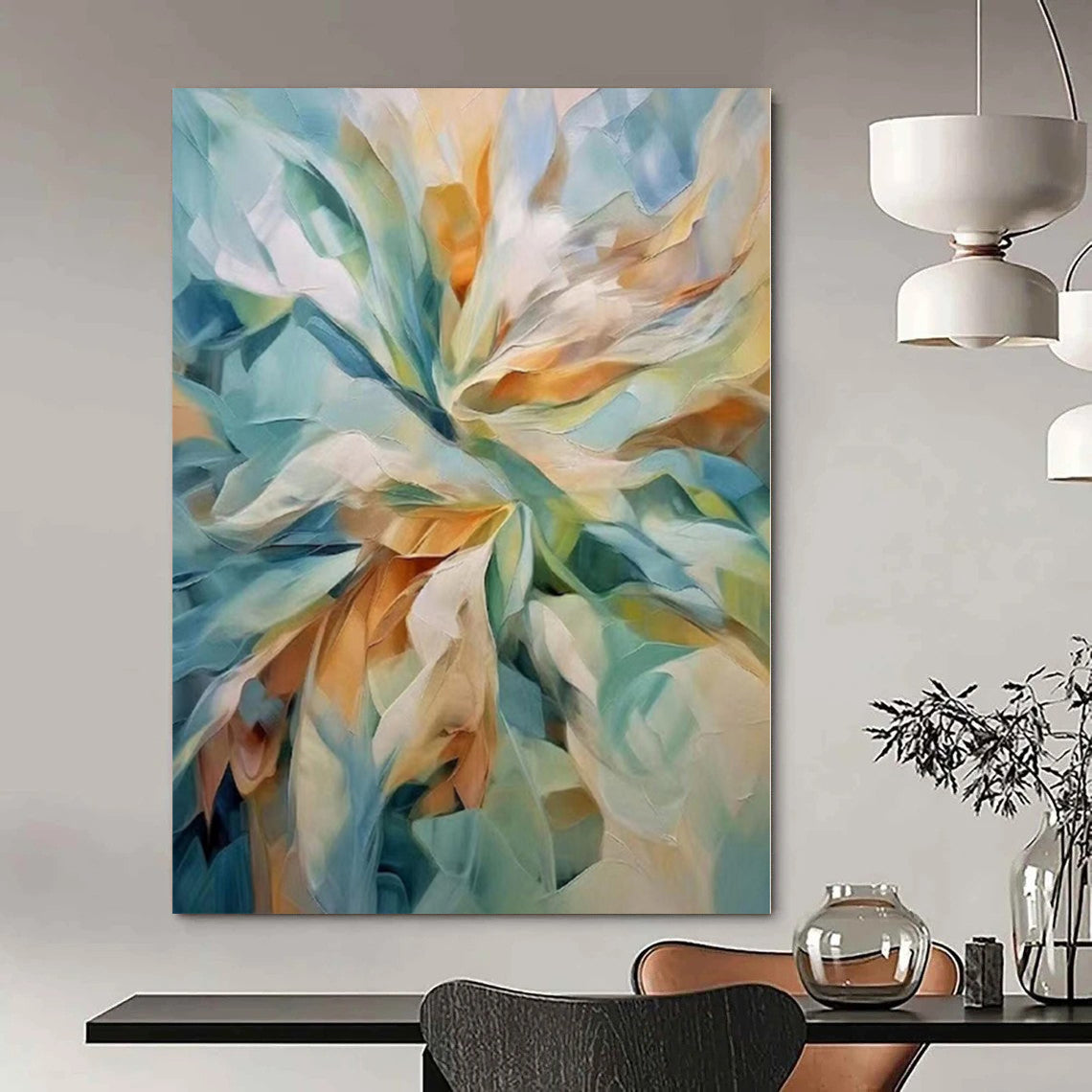 Giant Abstract Wall Art for Attic Studio Spaces - Made to Order Oil on Linen