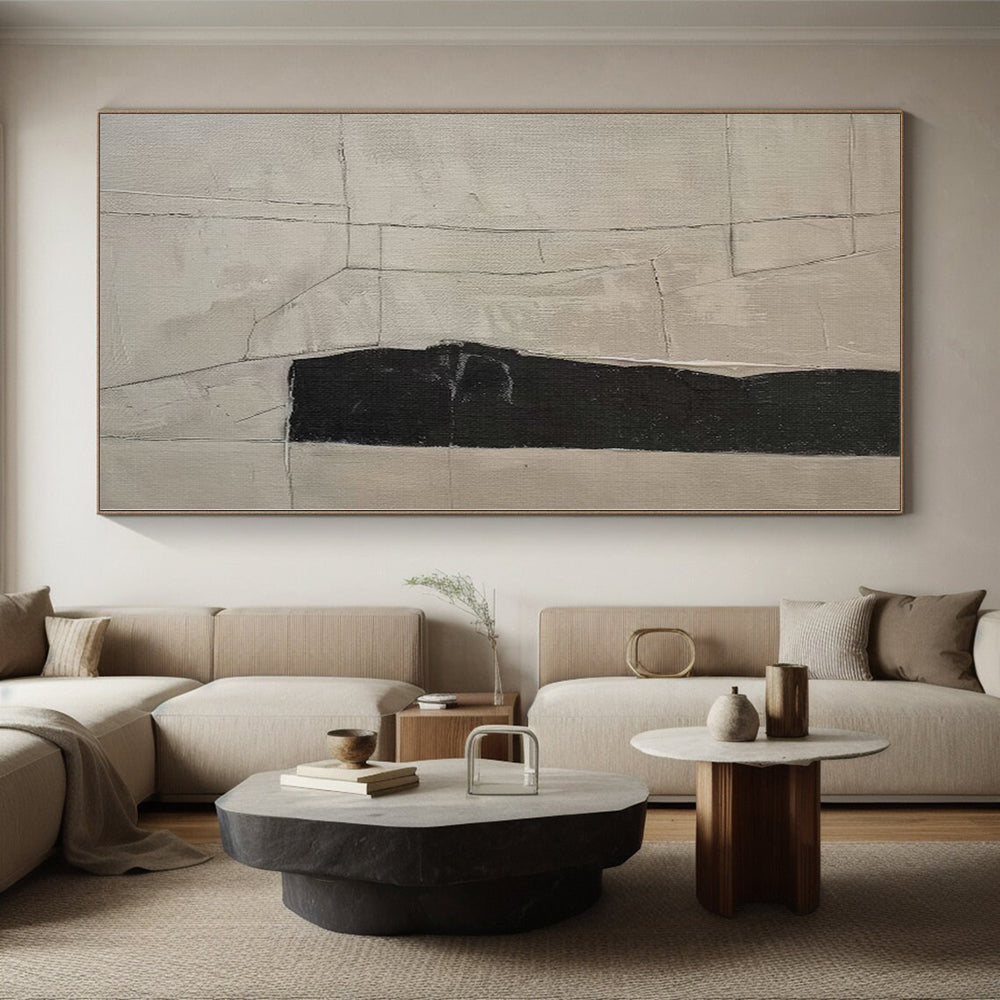 Immense Hand-Painted Abstract Wall Art for Home Craft Room Feature Walls