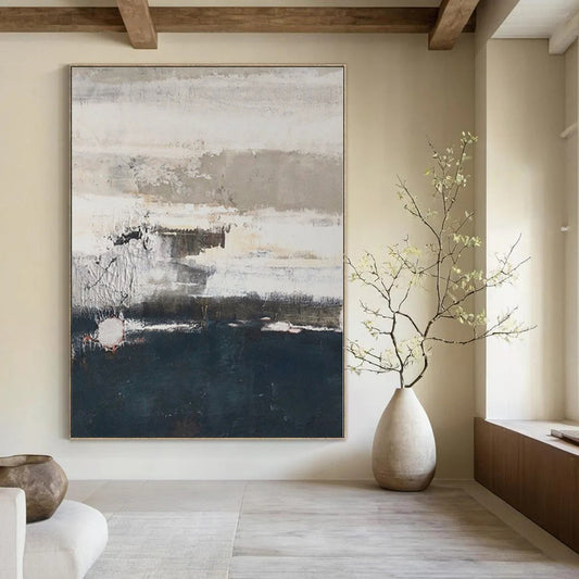 Immense Custom Abstract Painting for Agricultural Cooperative Lobbies