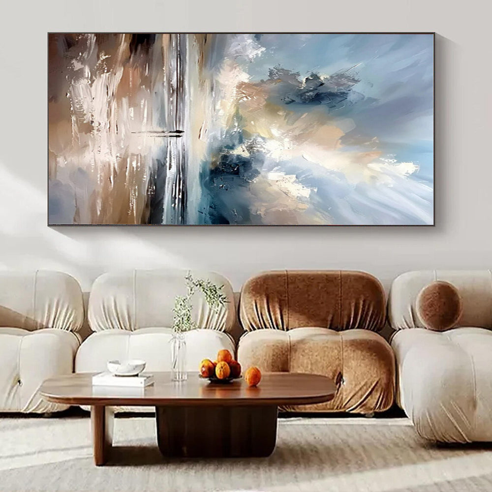 Hand-Painted Personalized Abstract Art for Dining Room and Entryway