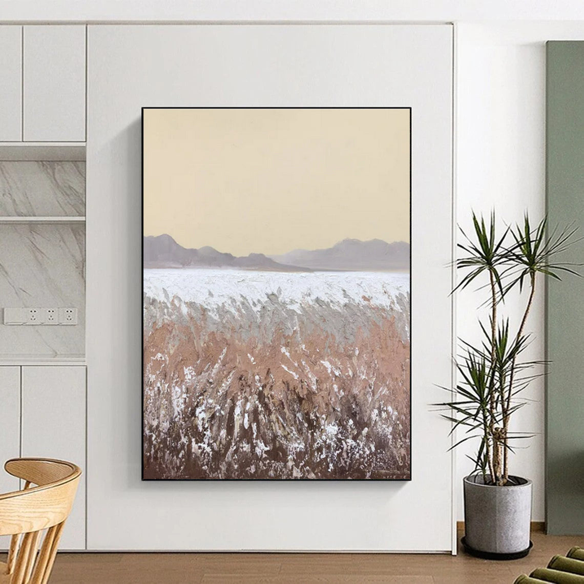 Large-Scale Contemporary Abstract Wall Art for Garage Workshop Inspiring Look