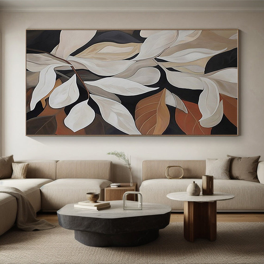 Colossal Hand-Painted Abstract Wall Art for Entryway First Impression LargeART0667