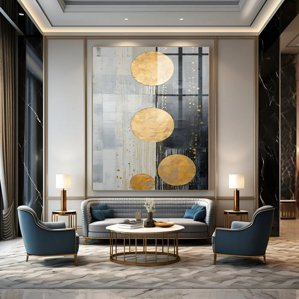Starry Night Reimagined Hand-Painted Abstract Art for Teen Bedrooms