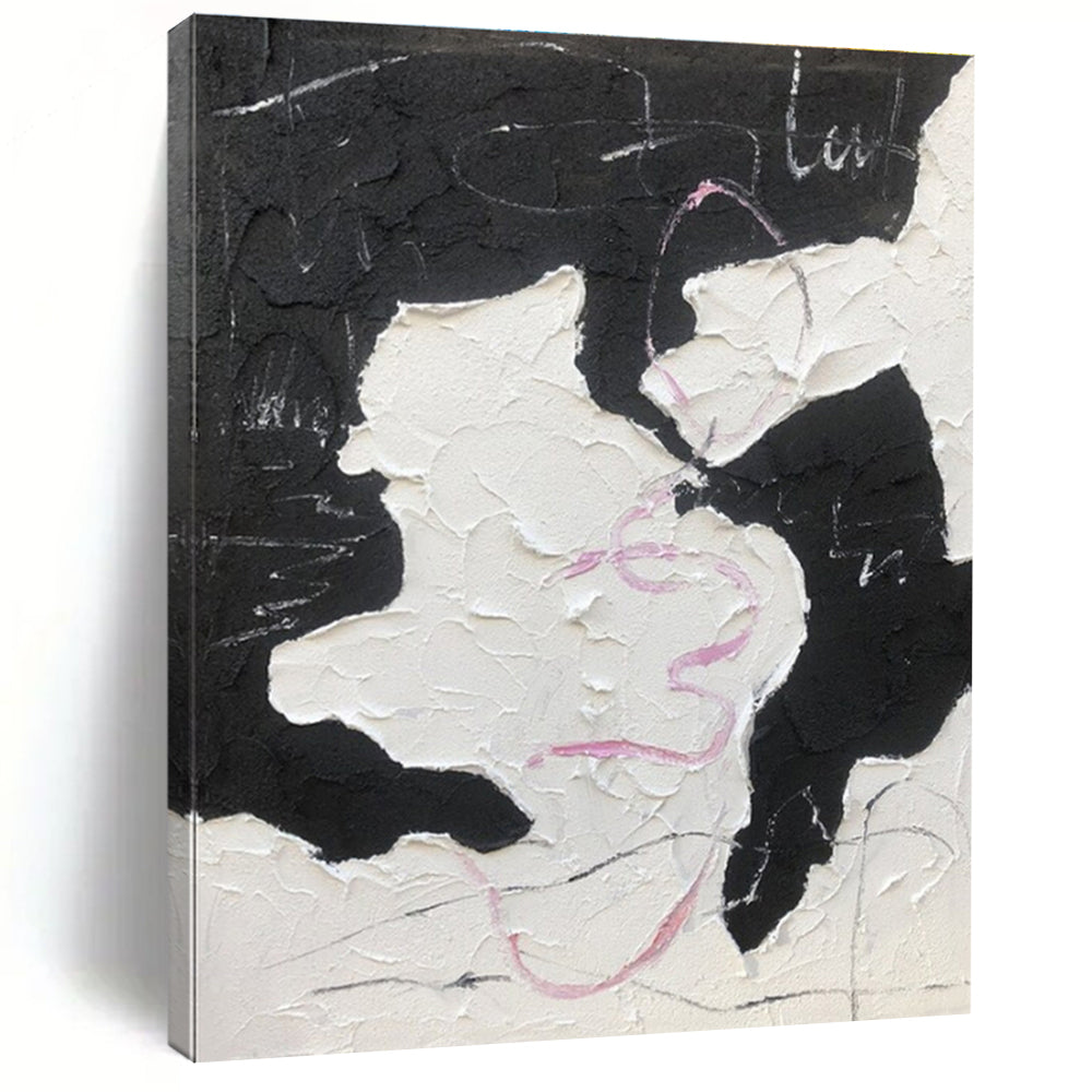 Oversized Modern Abstract Canvas for Home Music Studio Creative Backdrop
