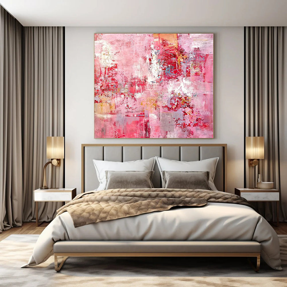 Oversized Abstract Wall Art for Root Cellar Interiors - Commissioned Mixed Media on Linen