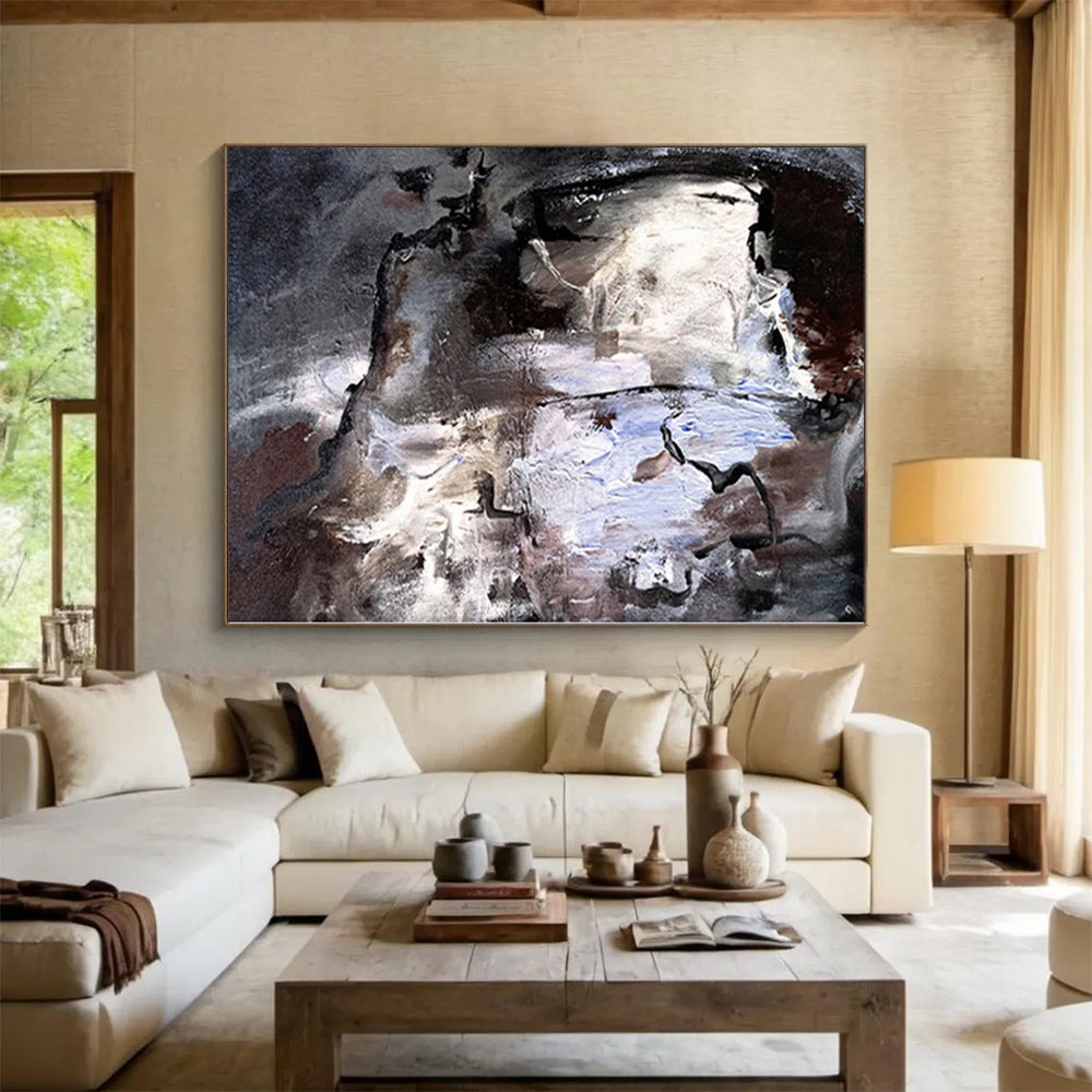 Giant Abstract Steampunk Art - Commissioned Mixed Media for Vintage-Themed Bars