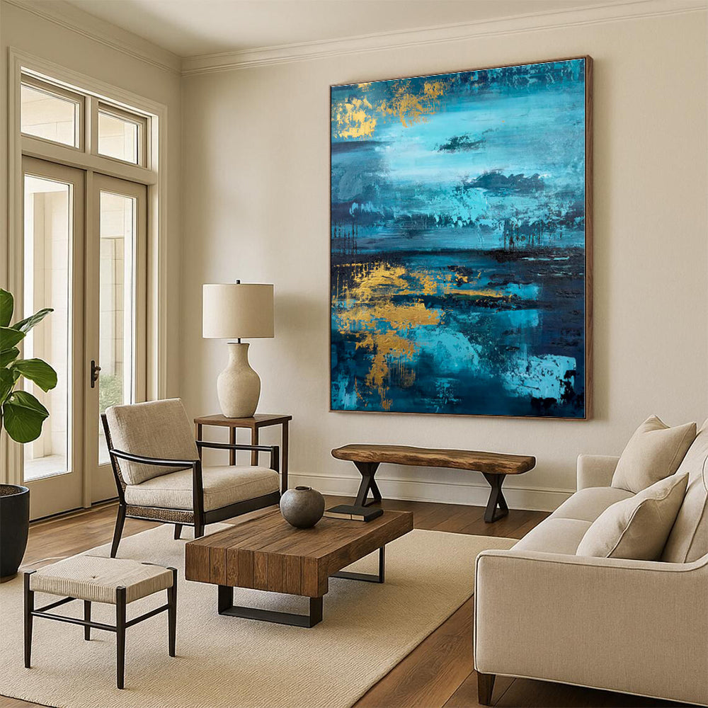 Oversized Custom Abstract Art for Garage Workbench Wall