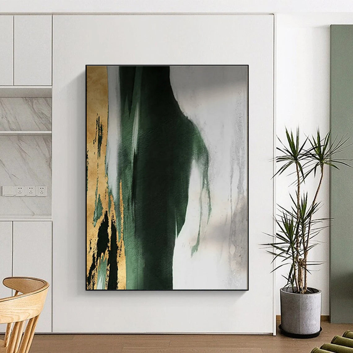 Vast Custom-Made Hand-Painted Abstract Art for Open Concept Areas LargeART0640