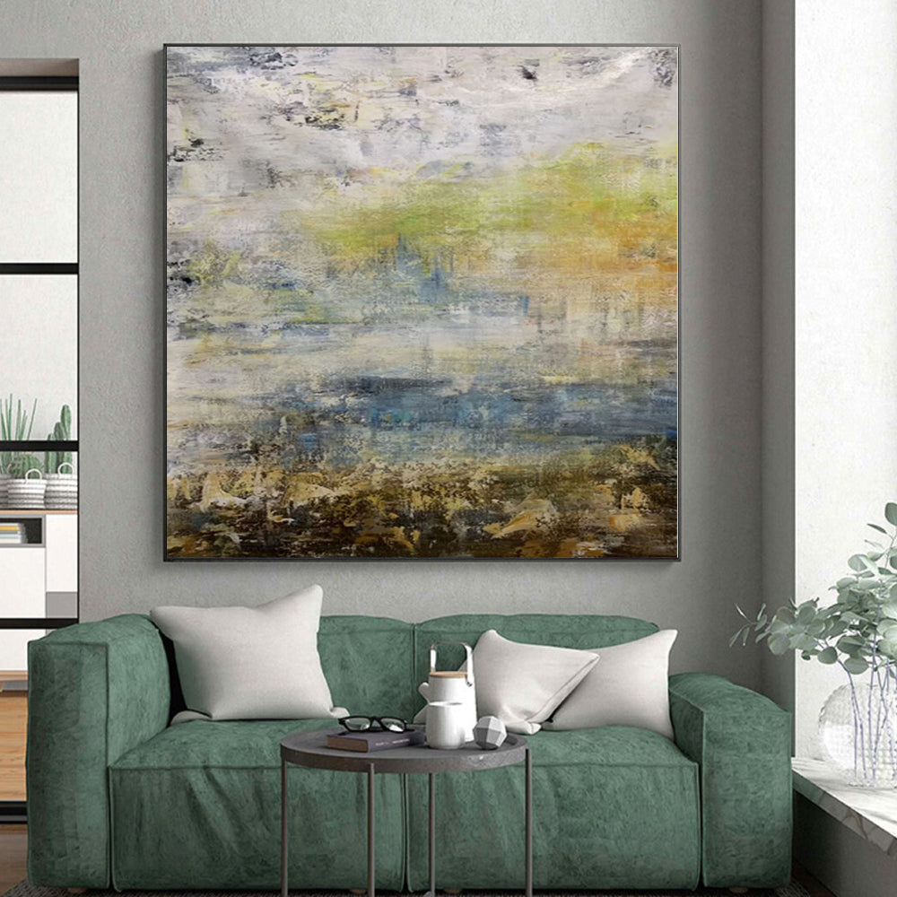 Colossal Made-to-Order Abstract Wall Art for Reading Nook Alcove