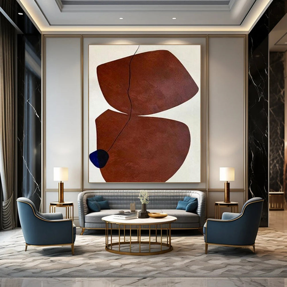 Extra-Vast Hand-Painted Modern Abstract Artwork for Living Room Entry Areas