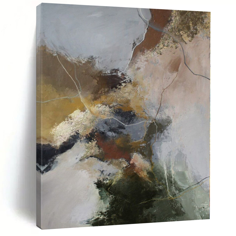 Large Custom Abstract Art for Bathroom Vanity Walls