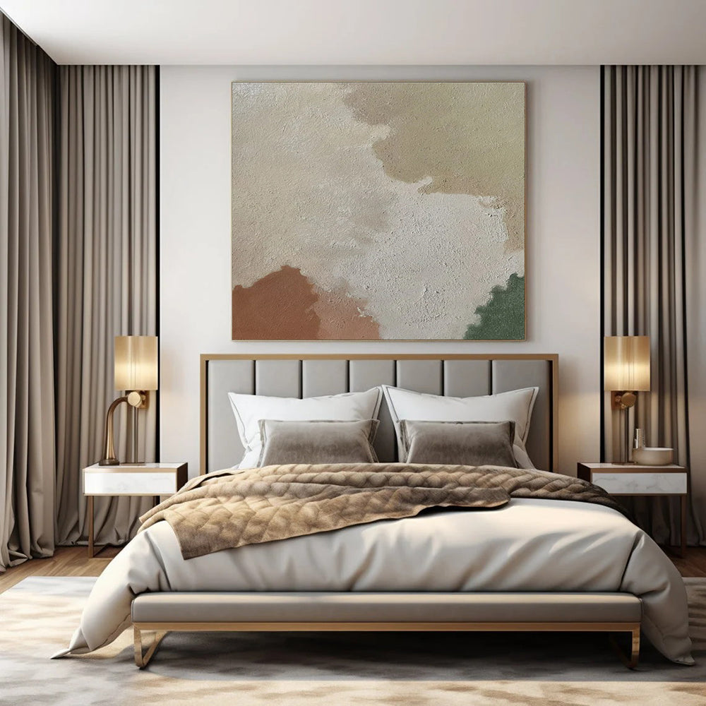 Hand-Painted Personalized Abstract Canvas for Office & Hotel Rooftop Bars