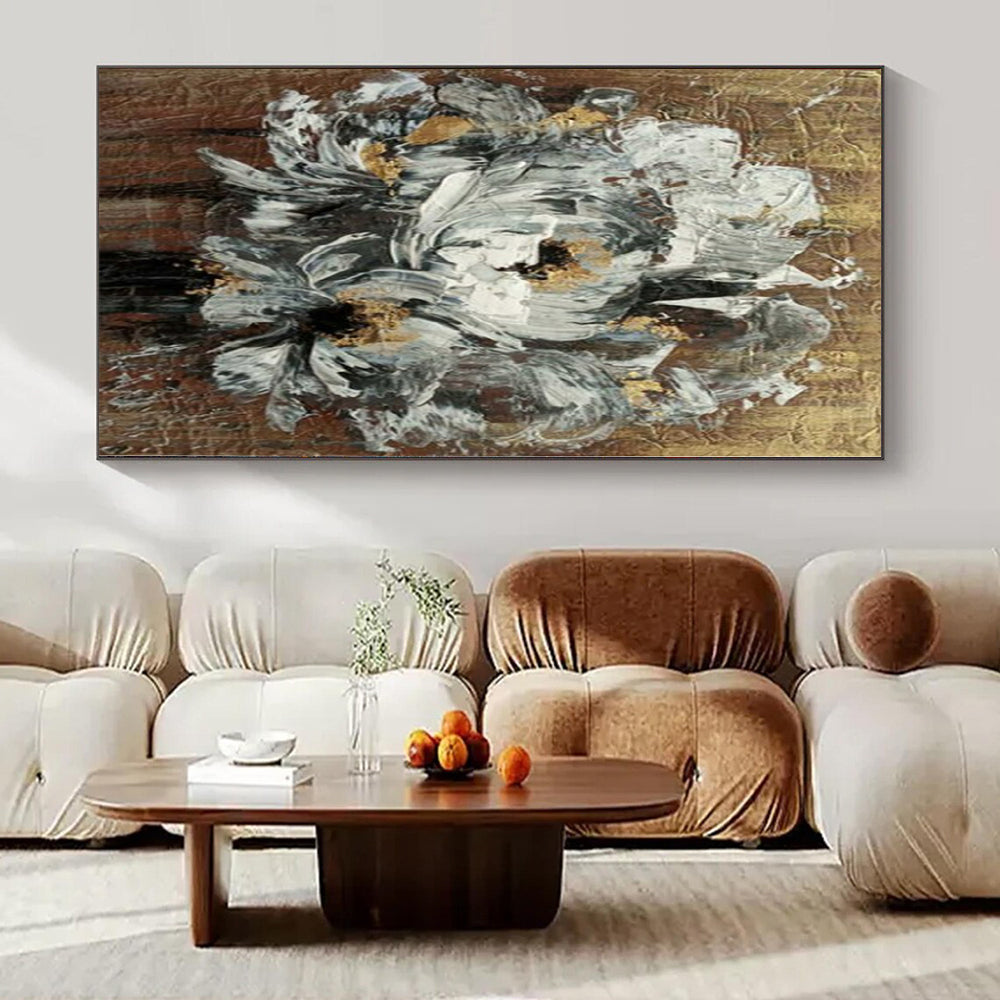 Seascape-Inspired Hand-Painted Abstract Art for Coastal Dining Rooms
