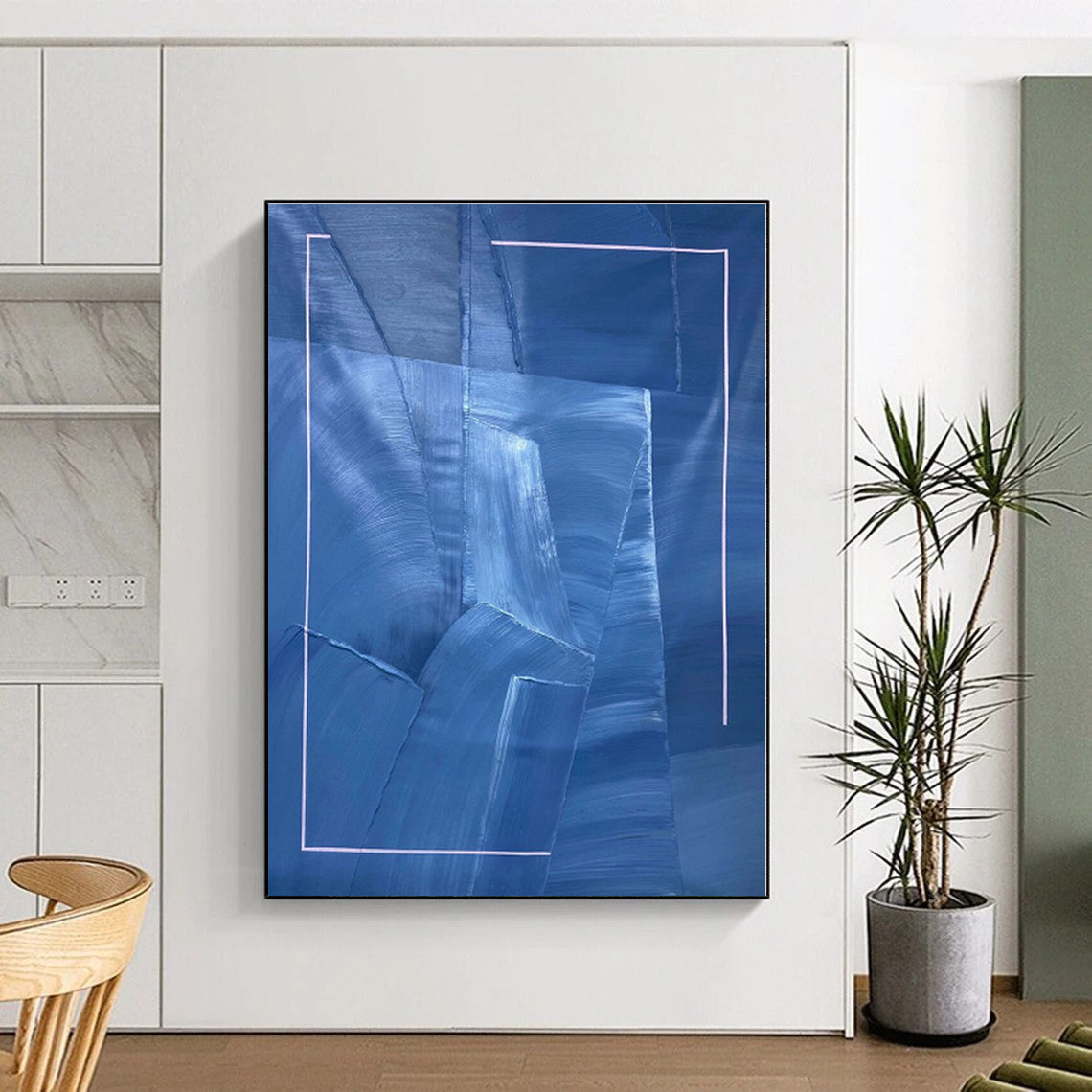 Colossal Custom Abstract Canvas for Kids’ Playroom Climbing Wall