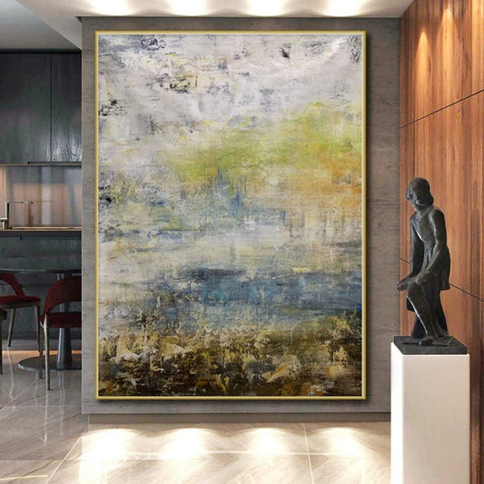 Colossal Made-to-Order Abstract Wall Art for Reading Nook Alcove