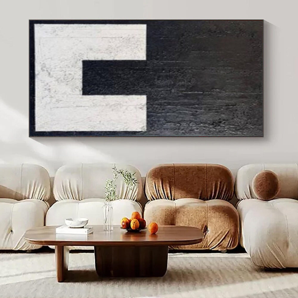 Huge Hand-Painted Contemporary Abstract Painting for Family Home Guest Bedrooms