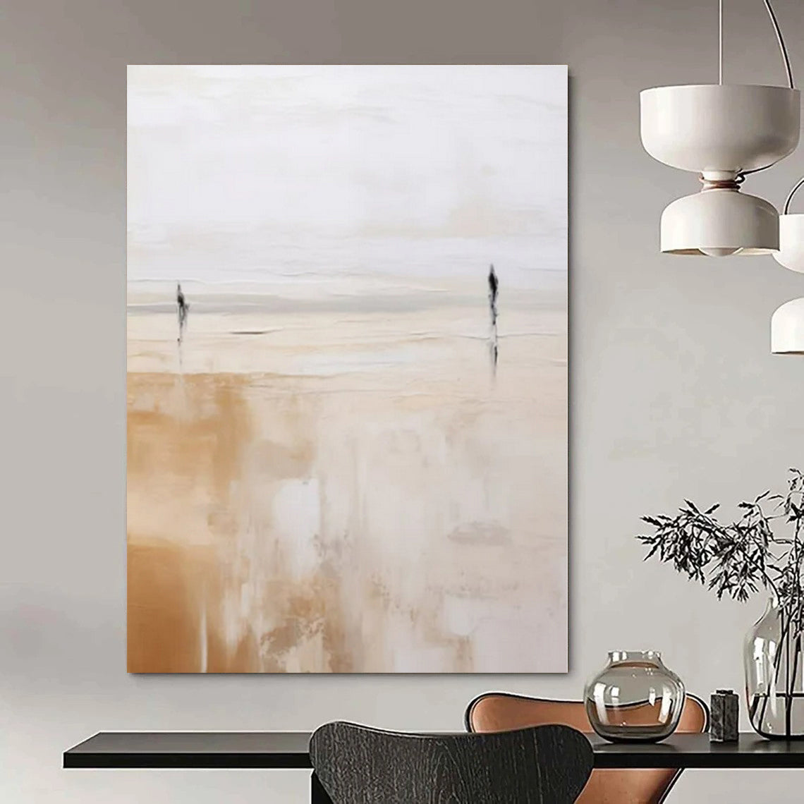Hand-Painted Custom Abstract Art for Office IT Support Areas