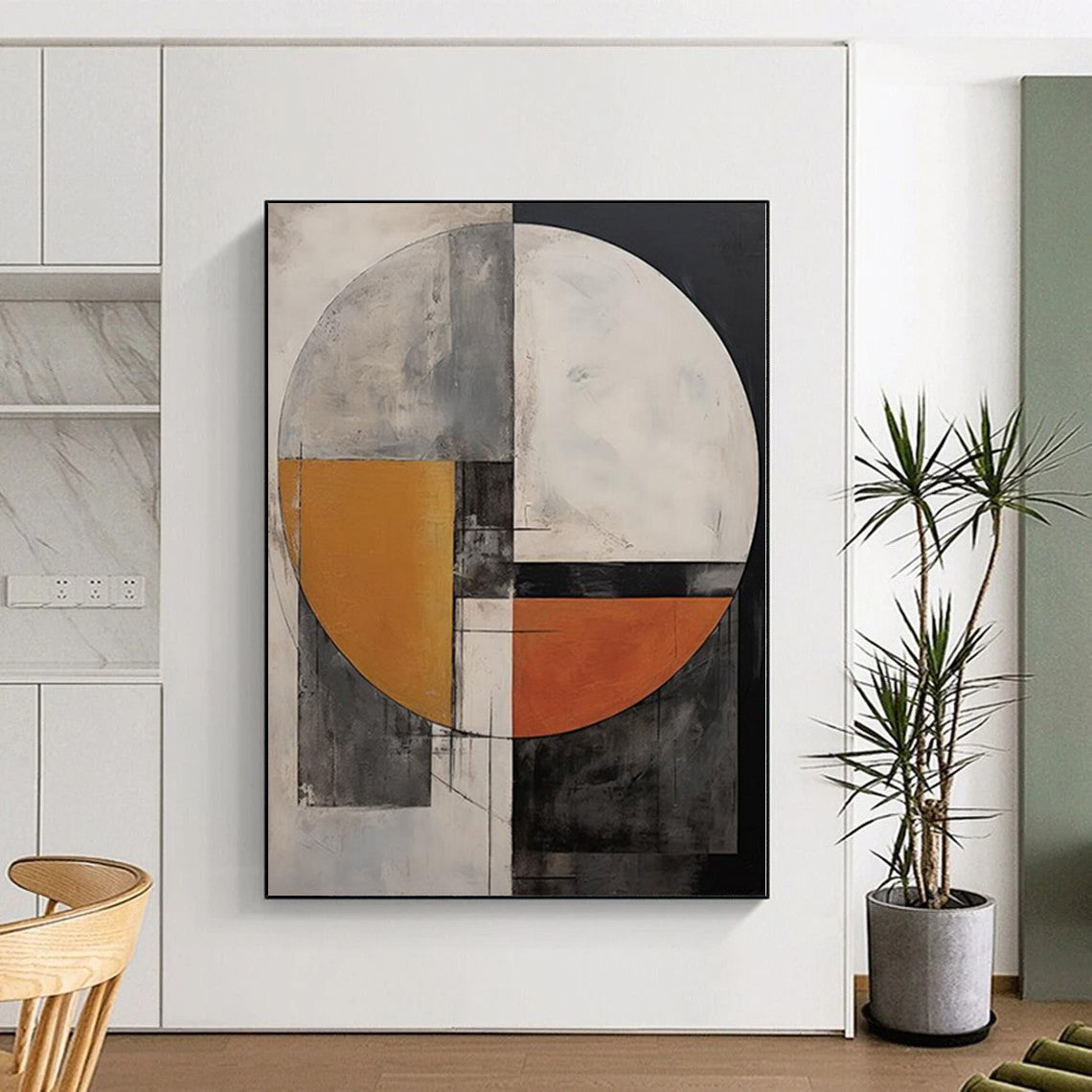 Grand Made-to-Order Abstract Wall Art for Entryway Foyers