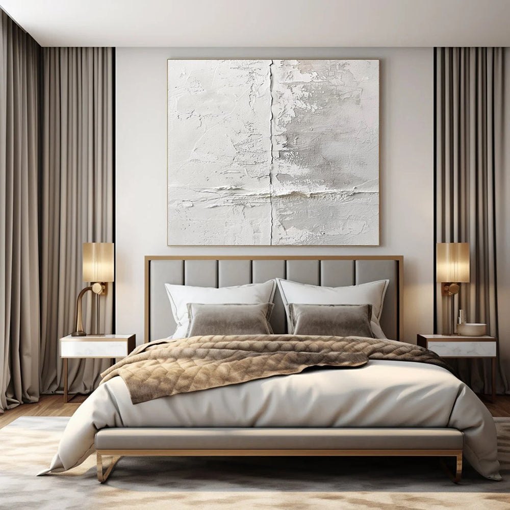 Oversized Hand-Painted Contemporary Abstract Mural for Boutique Hotel Rooftop Bars