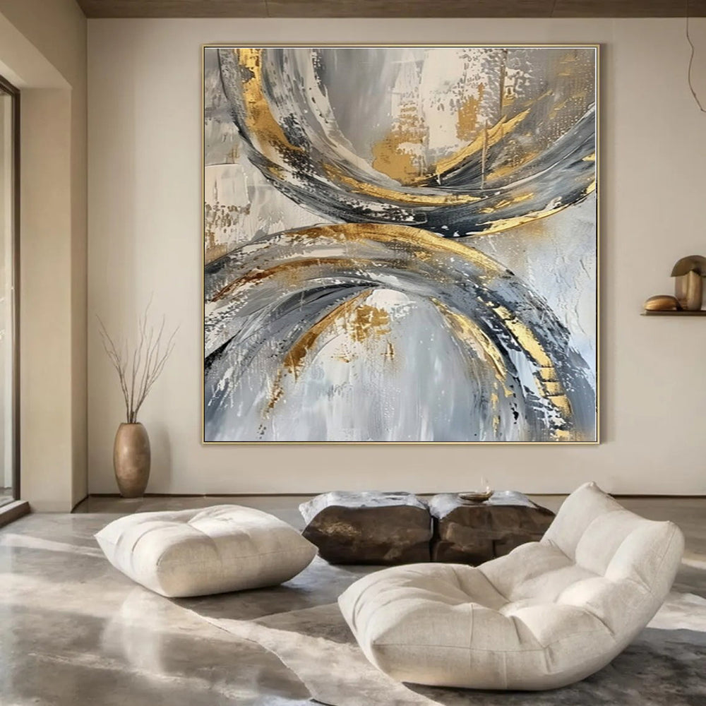 Vibrant Pop Culture Hand-Painted Abstract Art for Trendy Bedrooms
