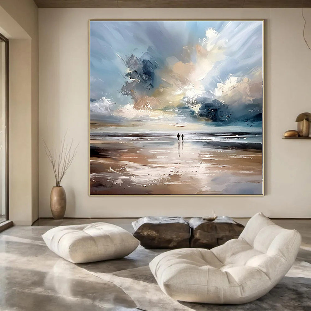 Hand-Painted Personalized Abstract Art for Dining Room and Entryway
