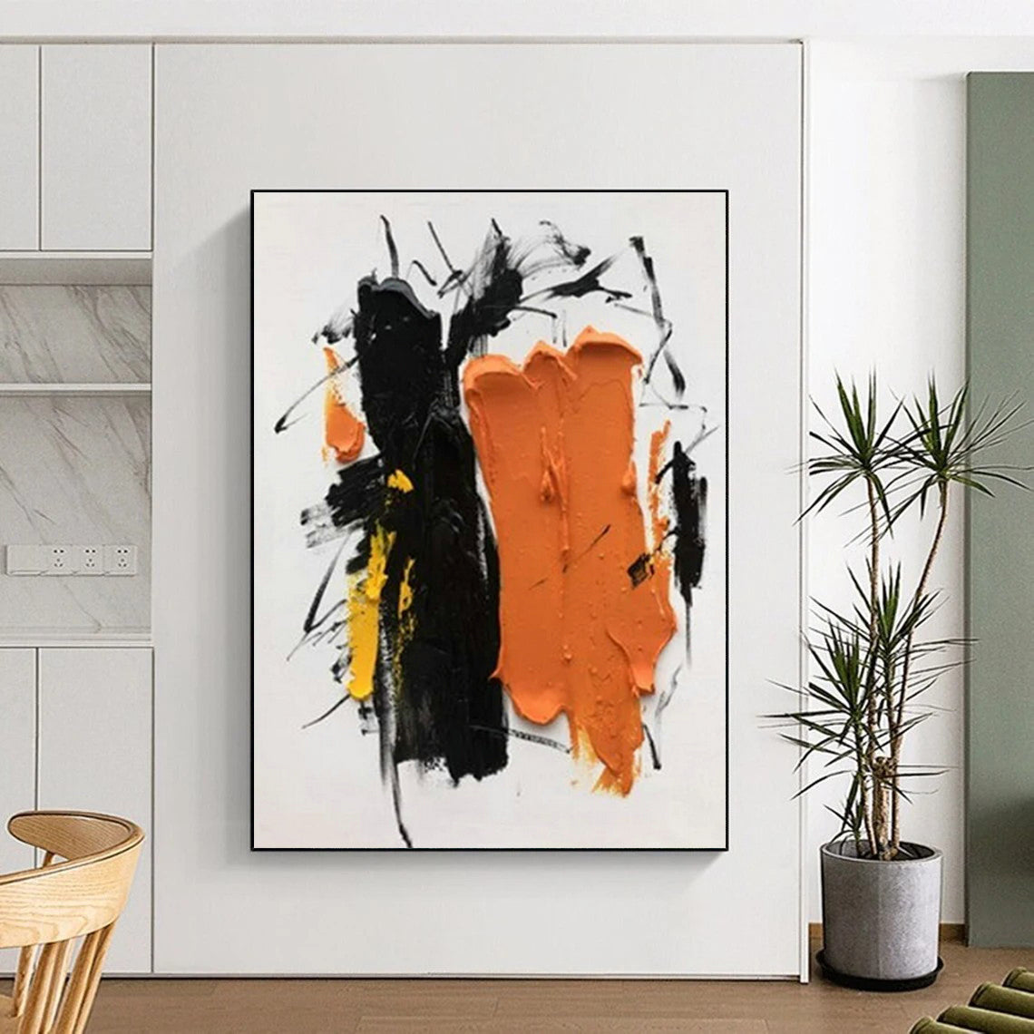 Made-to-Measure Colossal Hand-Painted Abstract Wall Art for Entryway Gallery Wall LargeART0607