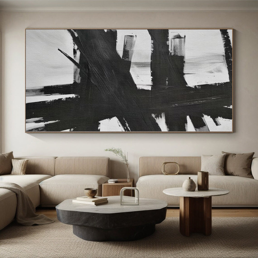 Large Custom Abstract Art for Garage Workshop Feature Walls