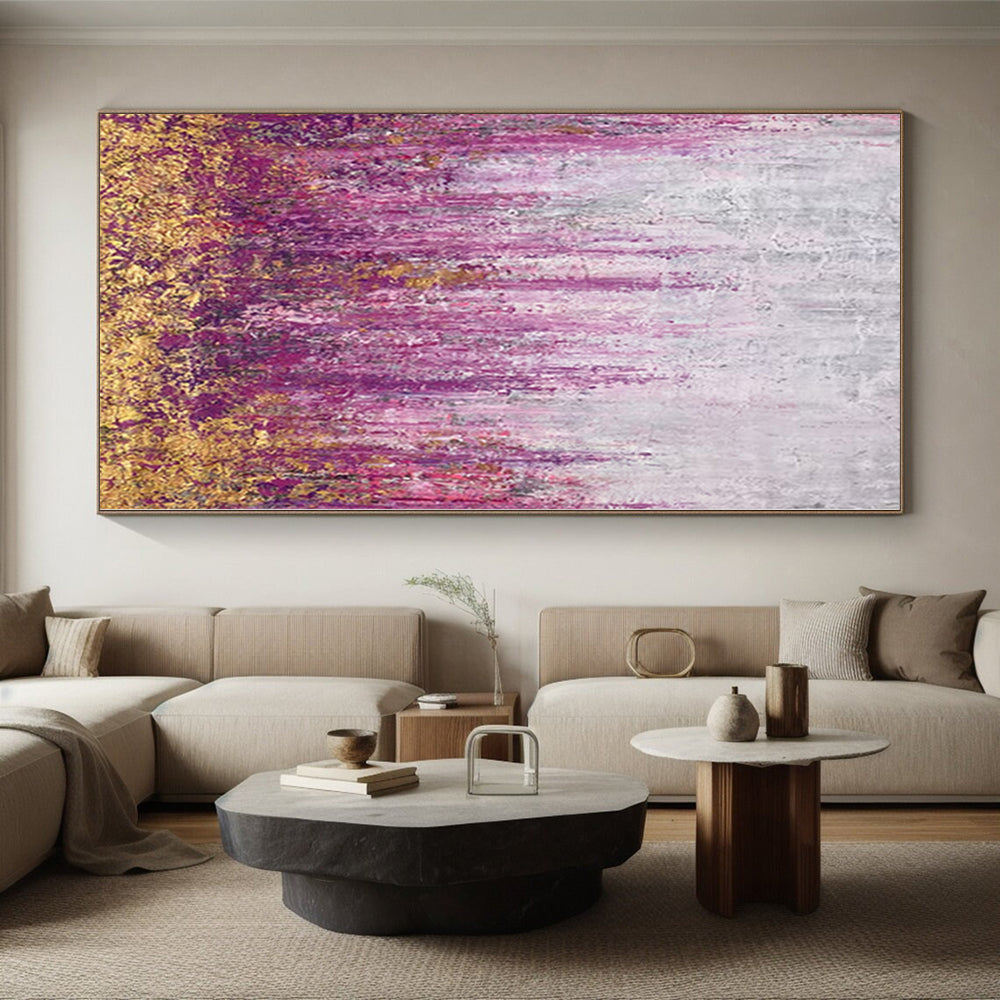 Monumental Abstract Expressionist Canvas - Commissioned Mixed Media for Contemporary Art Galleries
