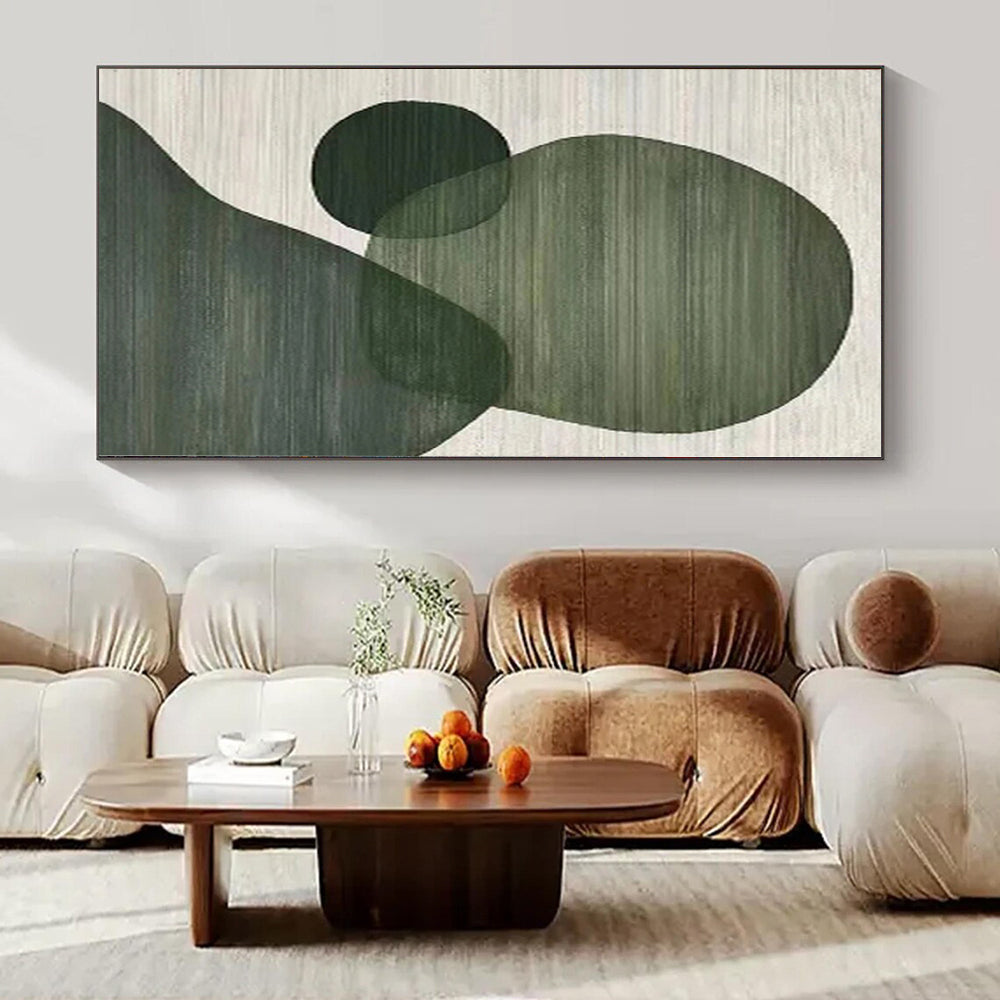 Large Abstract Canvas for Utility Room Interiors - Custom Mixed Media on Linen