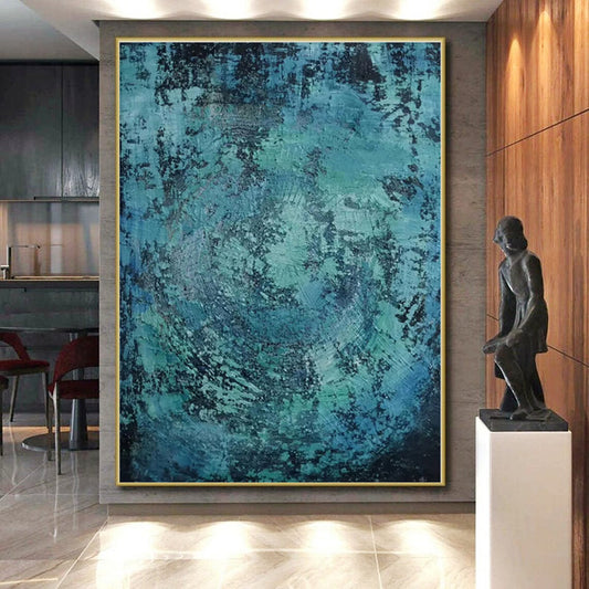 Huge Custom Abstract Art for Bathroom Shower Alcove Wall