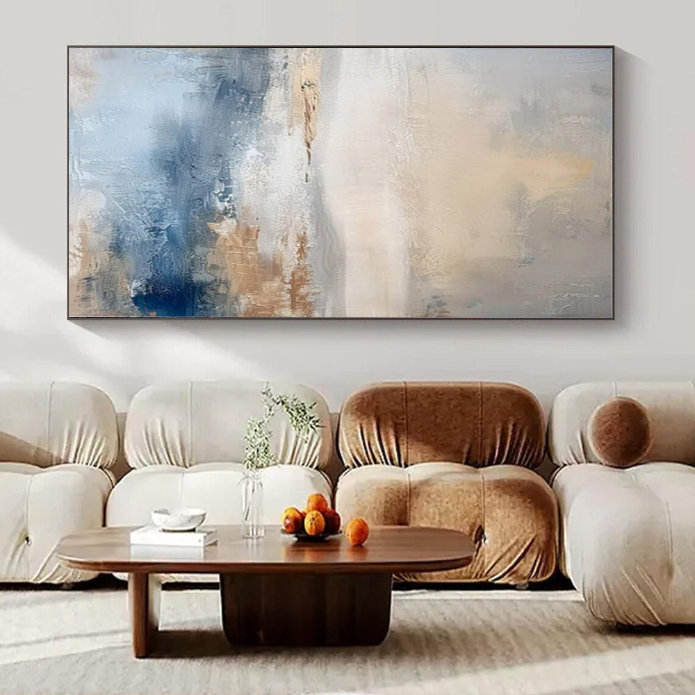 Oversized Custom Hand-Painted Abstract Art for Dining Room and Hallway