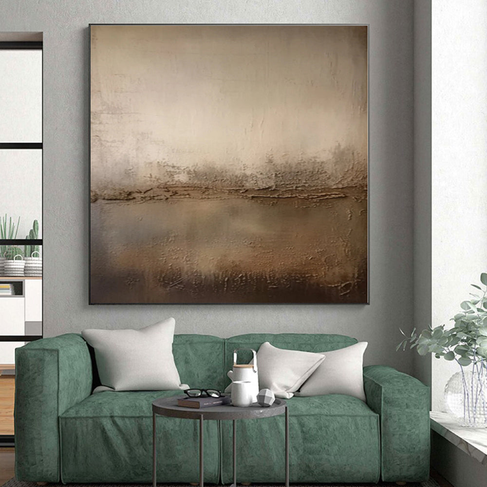 Made-to-Order Oversized Hand-Painted Abstract Art for Living Room Entertainment Wall LargeART0573