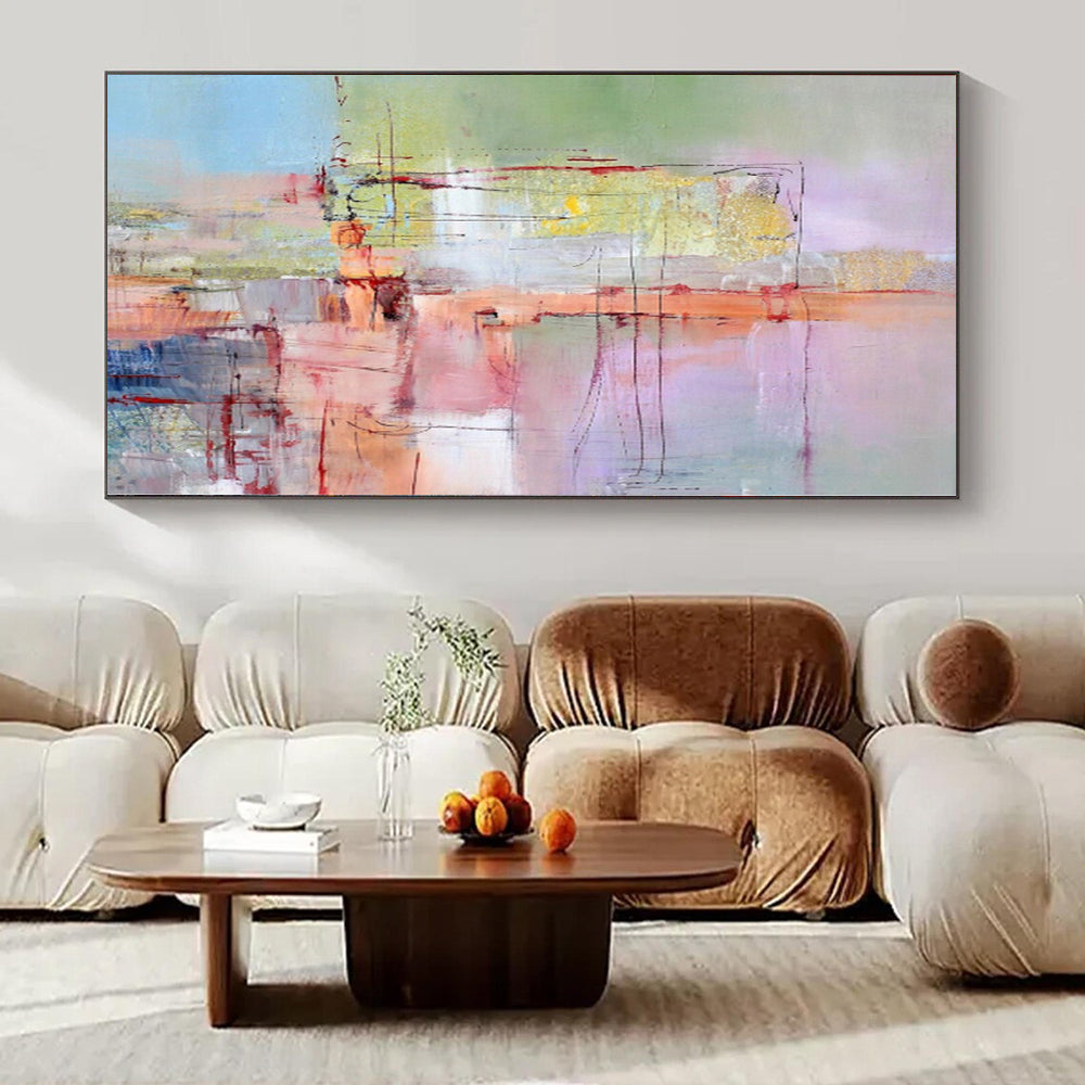 Grand Abstract Painting for Wine Barrel Cellar Interiors - Made to Order Acrylic on Linen