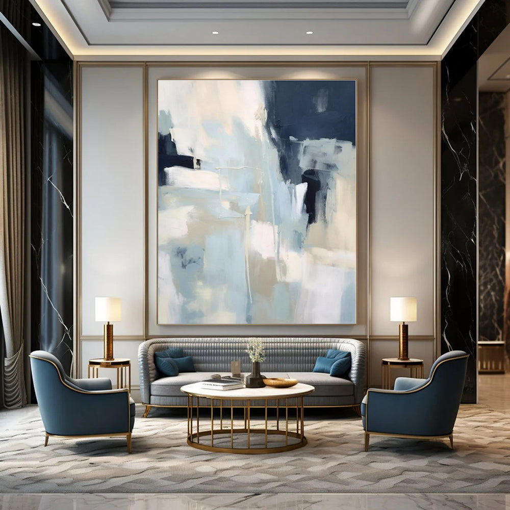 Hand-Painted Personalized Abstract Canvas for Office and Bedroom
