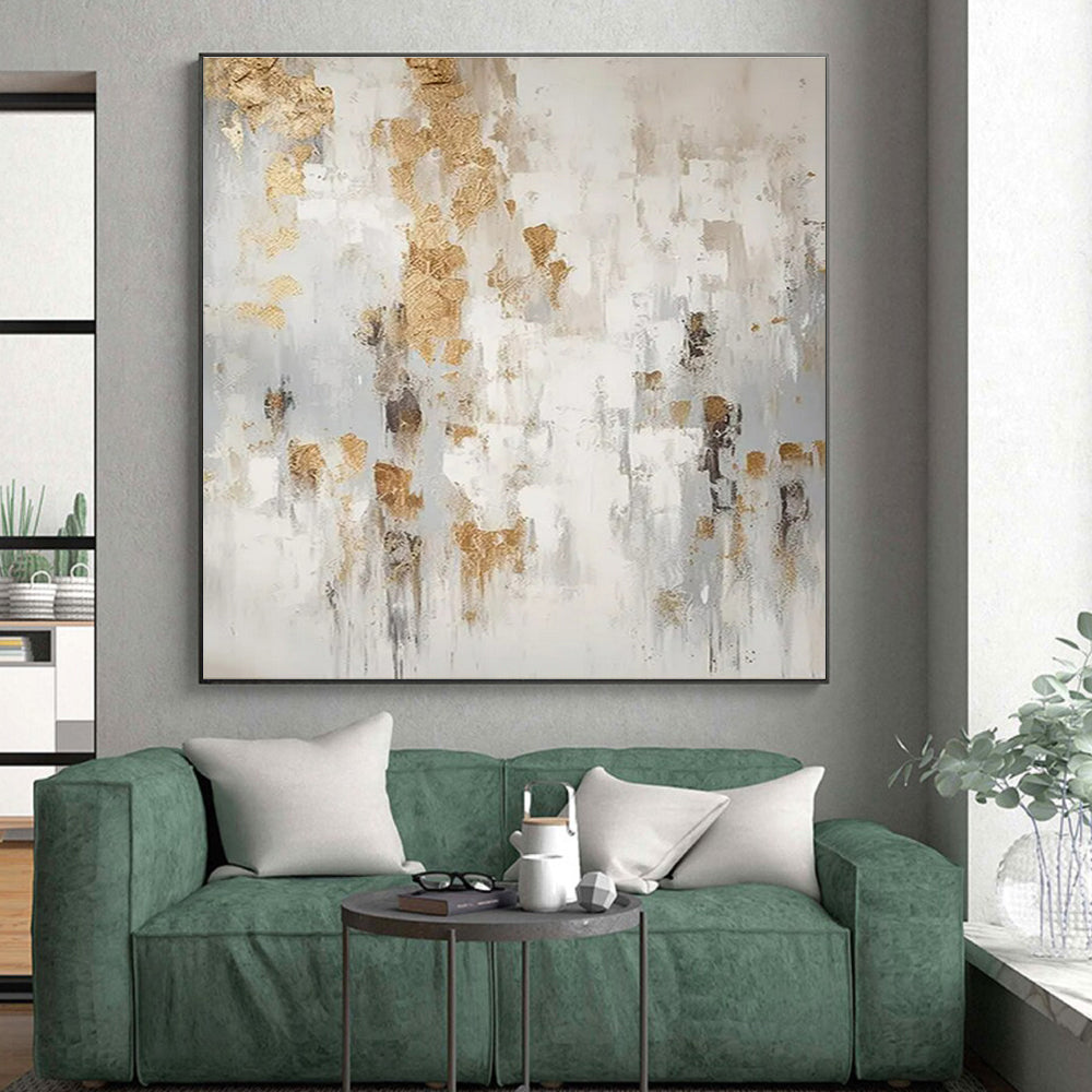 Oversized Contemporary Abstract Canvas for Event DJ Booth Backdrops