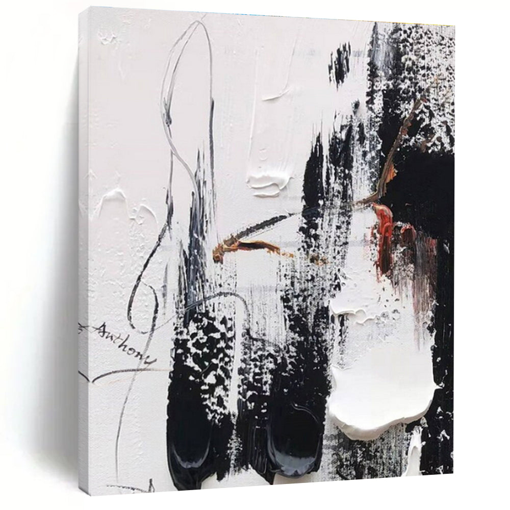 Extra-Huge Modern Abstract Painting for Hallway Visual Interest