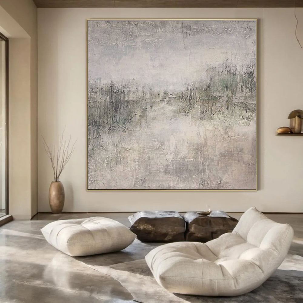Extra-Large Hand-Painted Modern Abstract Artwork Ideal for Hotel Lobby Welcome Walls