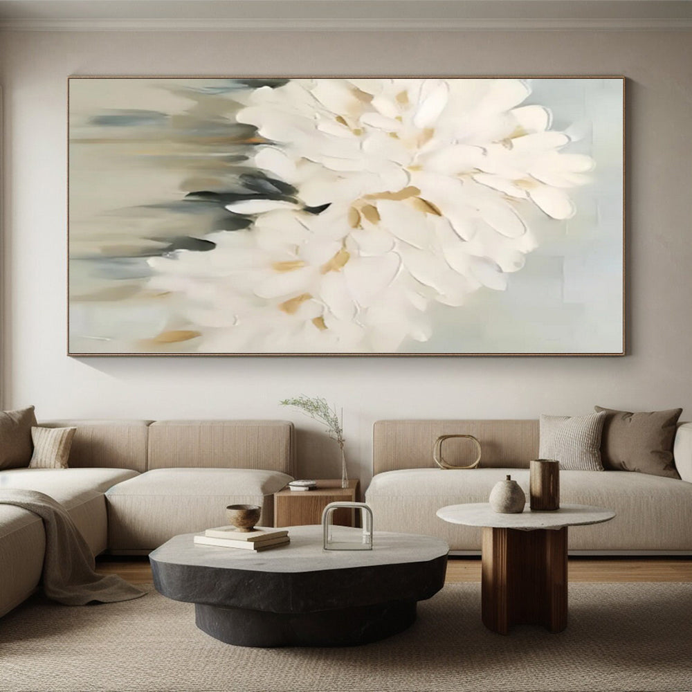 Bespoke Geometric Hand-Painted Abstract Art for Living Room Focal Wall