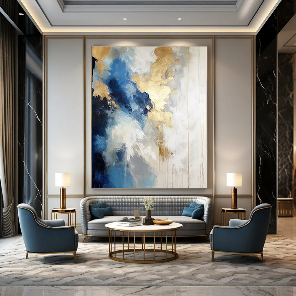 Enchanted Forest Hand-Painted Abstract Canvas for Children's Bedrooms