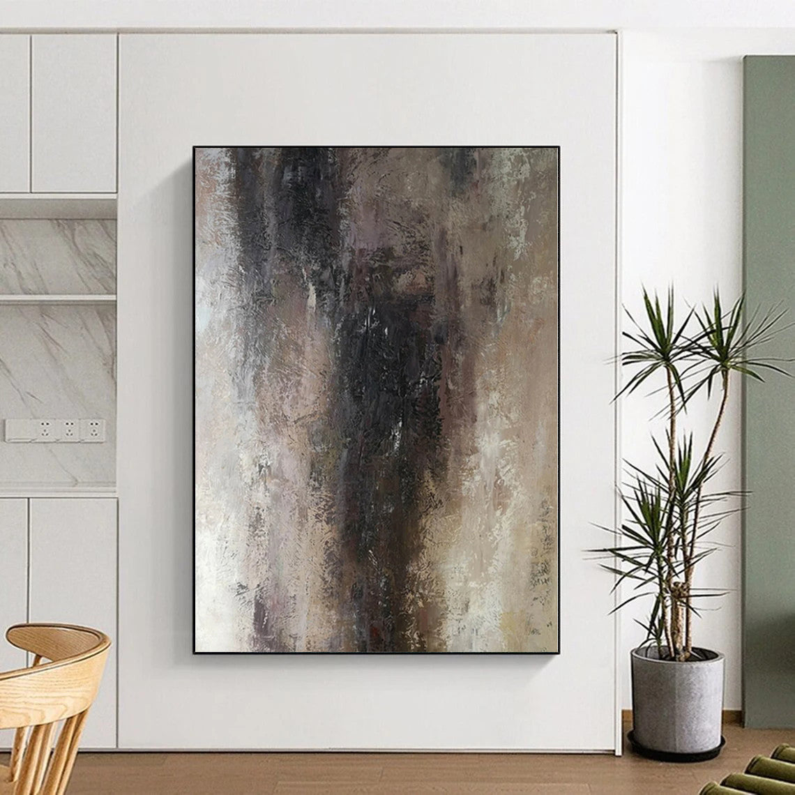 Enormous Made-to-Order Abstract Wall Art for Entryway Hall