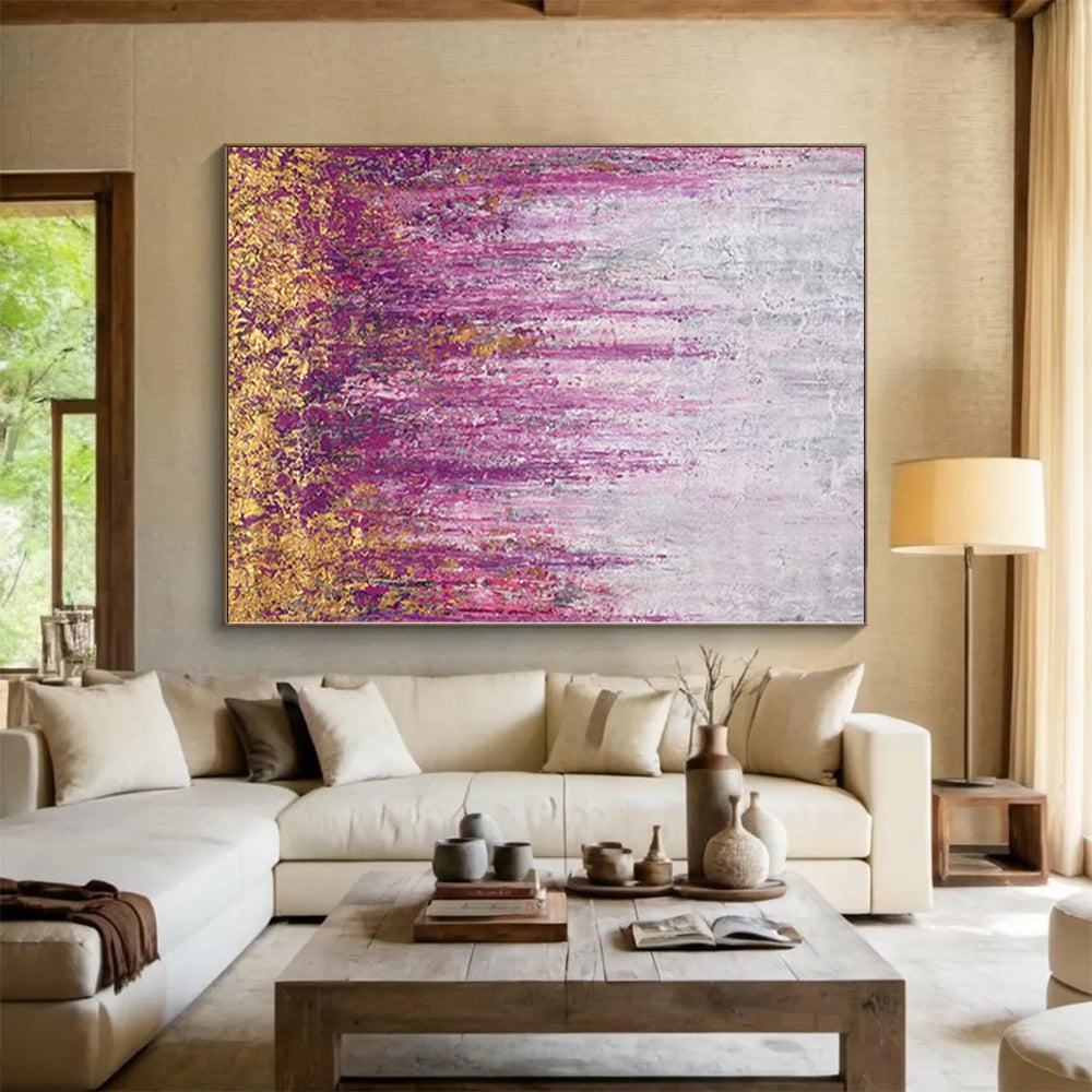 Monumental Abstract Expressionist Canvas - Commissioned Mixed Media for Contemporary Art Galleries