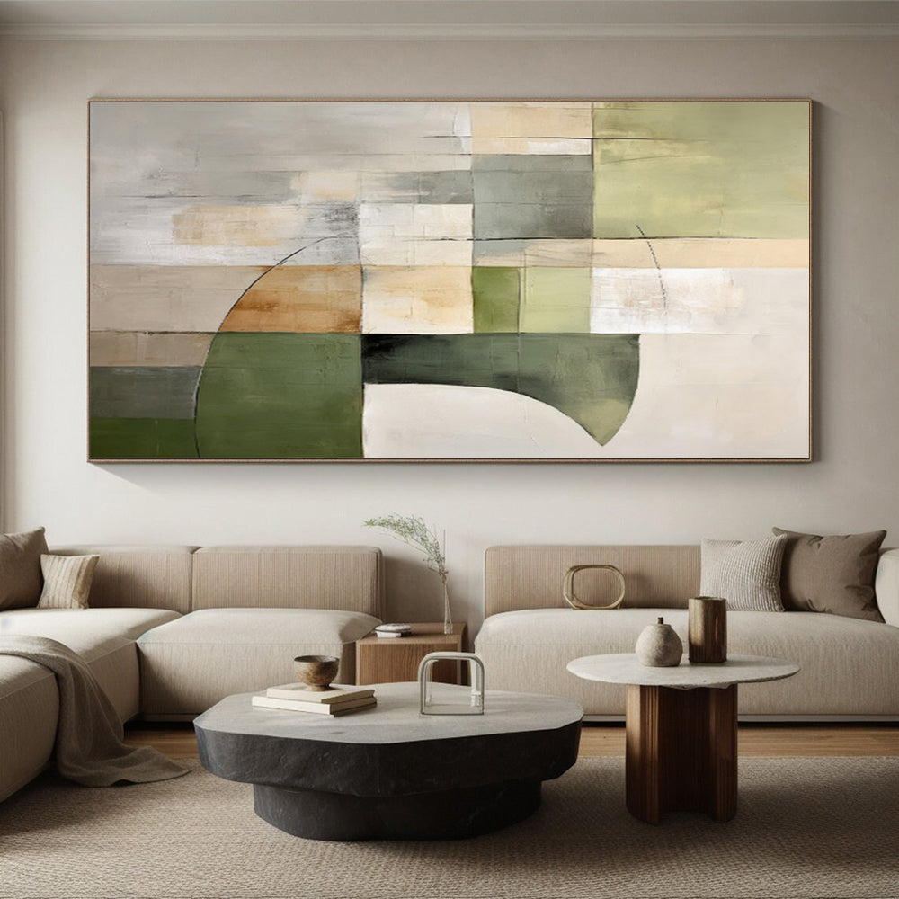 Massive Tailored Abstract Art for Master Bedroom Dressing Island Wall