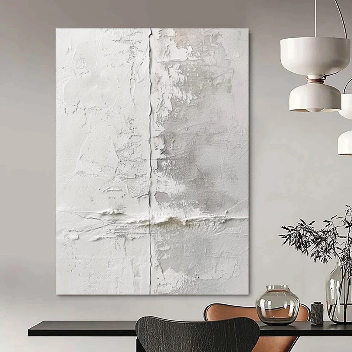 Oversized Hand-Painted Contemporary Abstract Mural for Boutique Hotel Rooftop Bars