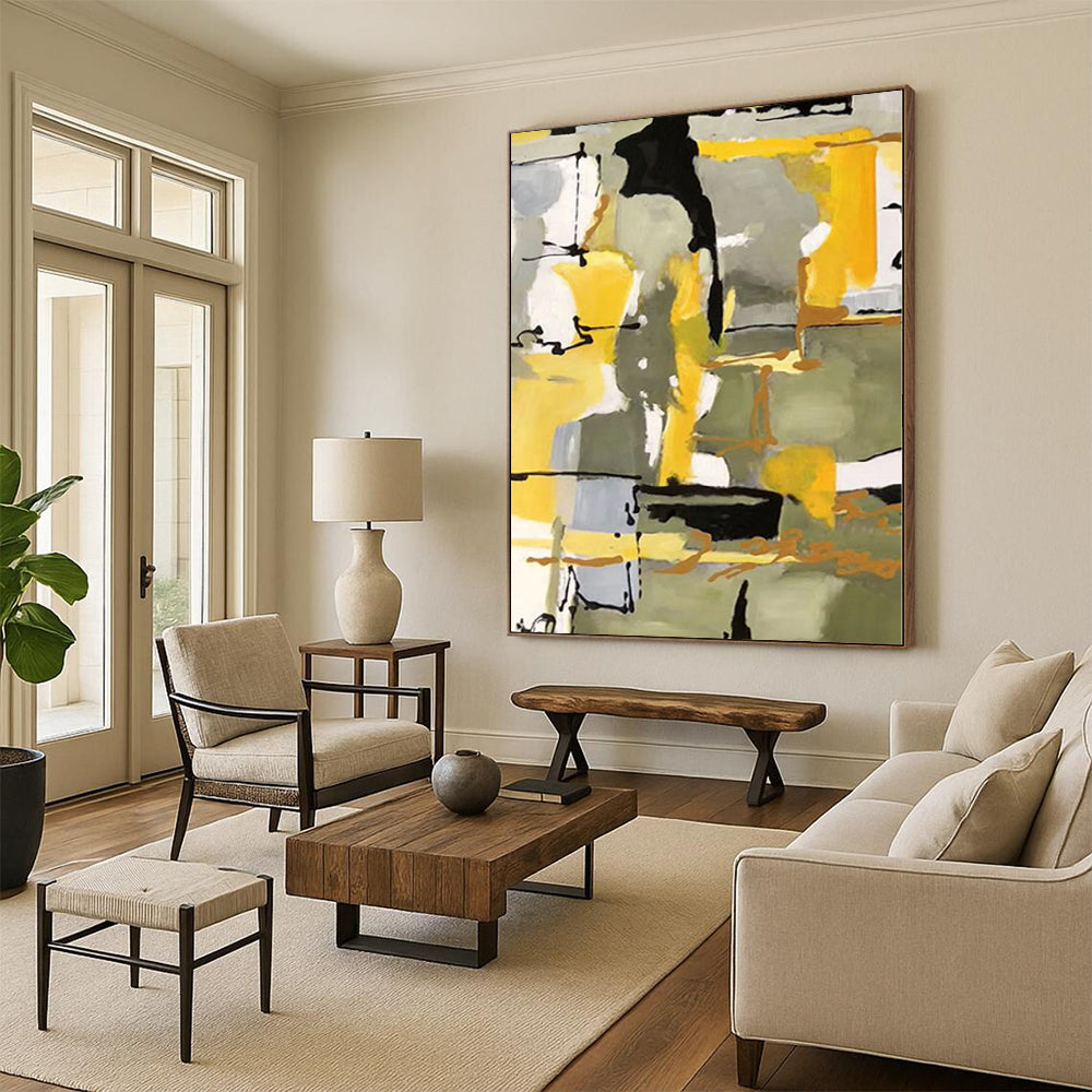 Large Custom Abstract Art for Bathroom Bathtub Alcove Walls