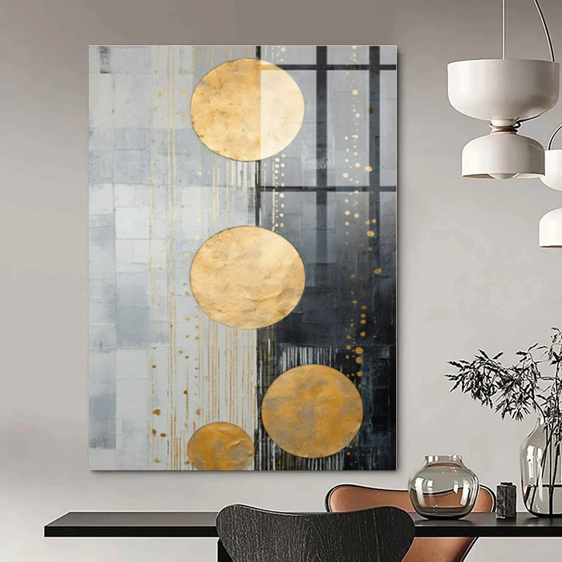 Starry Night Reimagined Hand-Painted Abstract Art for Teen Bedrooms
