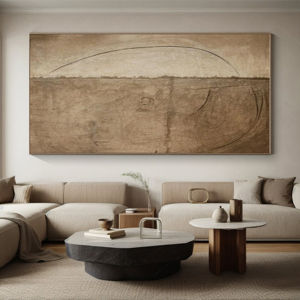 Super-Sized Hand-Painted Abstract Canvas for Pet Grooming Station Wall