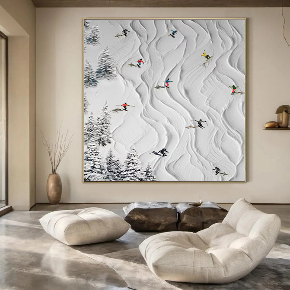Hand-Painted Personalized Abstract Painting for Bedroom & Hotel Executive Suites