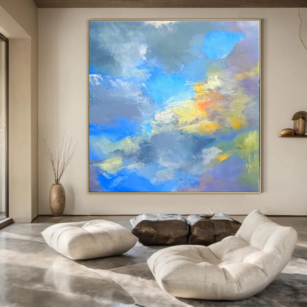 Hand-Painted Bespoke Abstract Art for Dining Room & Hotel Guest Rooms